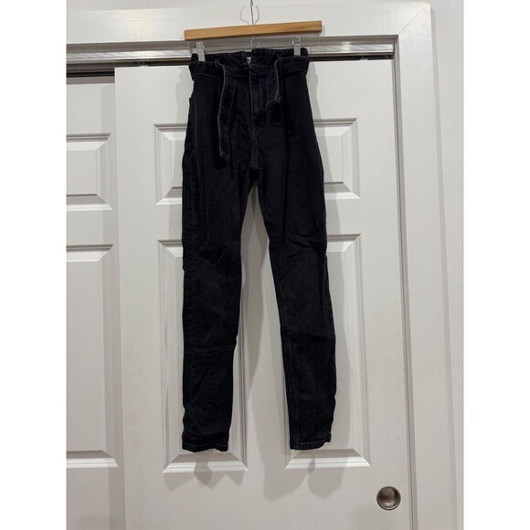 Reformation Jeans Womens 25 Black Denim Wash Erie Kayo High Rise Skinny Jeans - Picture 1 of 11